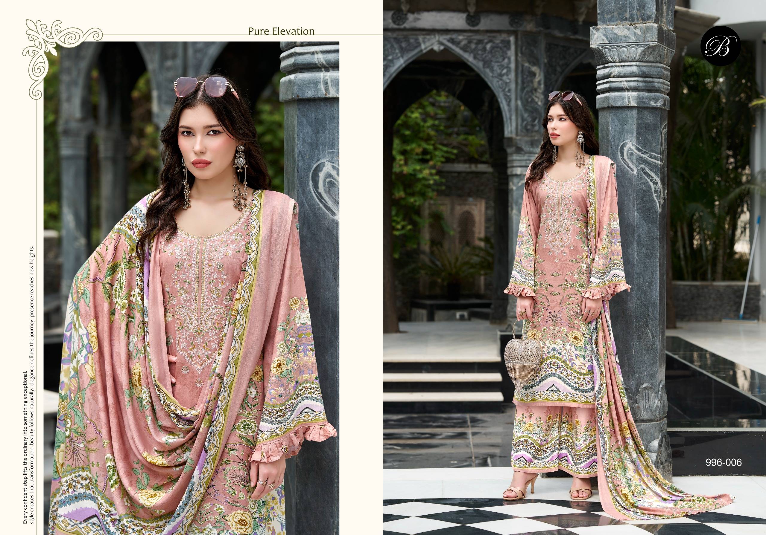 DILKHUSH VOL 4 BY BELLIZA DESIGNER 996 Series 01 To 08 Indian Traditional casual wear Pakistani Pure Viscose dresses At Wholesale Price